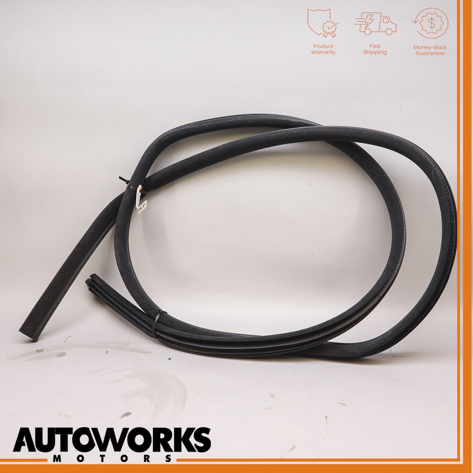 03-08 Maserati Quattroporte M139 Rear Left Door Weatherstrip Rubber Seal OEM