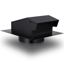 8 Inches Roof Vent Cap with Damper Removable Screen and Bottom Extension Kitc...