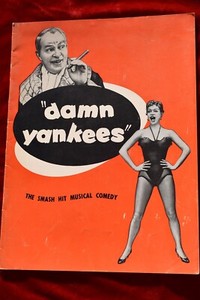 DAMN YANKEES BOBBY CLARK SHERRY O'NEIL Musical BROADWAY Souvenir Program Book