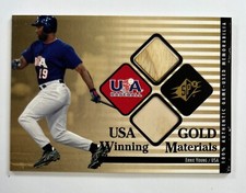 2000 Upper Deck #GW-EY Ernie Young USA Gold Winning Materials  Relic AR70