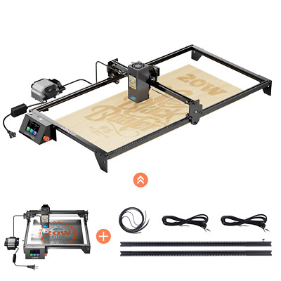 LONGER RAY5 20W LasergravurBundle mit Air-Assist-Kit & Y-Achsen-Erweiterungsset