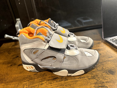 Nike Air Diamond Turf 2 GS Grey Orange 488294-081 - Size 7Y | eBay