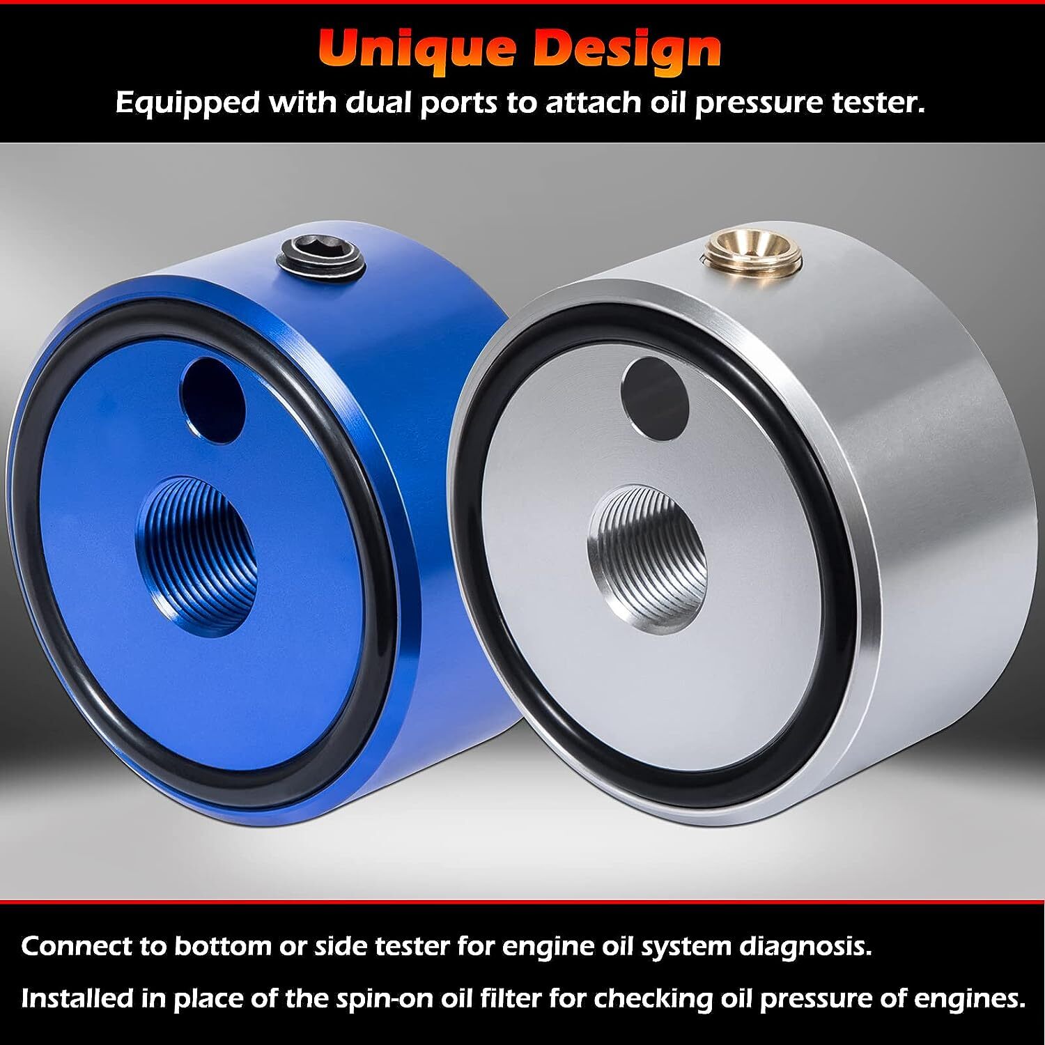 7219 & EN47971 Oil Pressure Gauge Adapter for GM 4.8L, 5.3L, 5.7L, 6