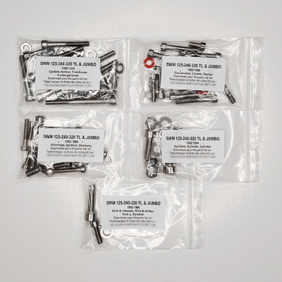 SWM 125 240 320 TL JUMBO 1982-1984 Kit viti brugola inox motore