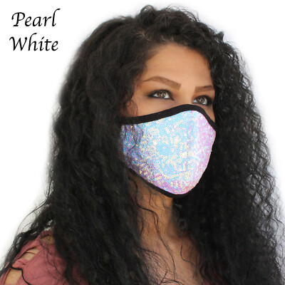Bling Sequin Glitter Face Mask Fashion Face Masks Bling Face Mask