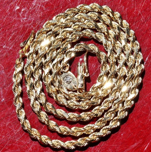 14k yellow gold necklace 18.0\