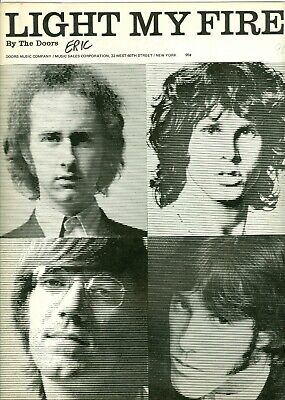 The Doors Light My Fire Sheet Music Jim Morrison Ebay