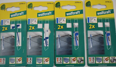 wolfcraft Stichsägeblätter U-Schaft BIM Länge 70 mm Stahlblech Inox 8 Stück