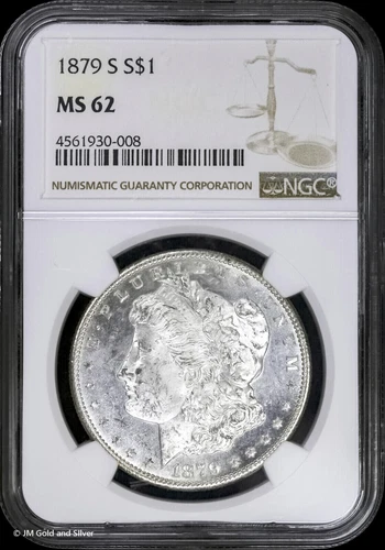 1879-S $1 Morgan Silver Dollar NGC MS 62 | Uncirculated UNC