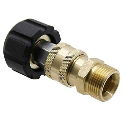 #ad #ad Pressure Washer Hose Connector Adapter M22 1 4 Female Connect Release Nozzle $13.94