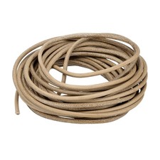 3 mm x 5.5 Yard Cordon En Cuir, Bande En Cuir Pour Artisanat, Marron Clair