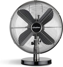 Sturdy Metal 12" 3 Speed Tilt Oscillating Worktop Desk Table Air Cooling Fan