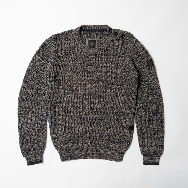 Men G-Star Raw Sweater Grey Cotton 38 / M / 46