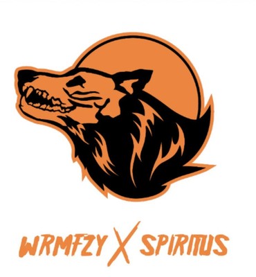WRMFZY x SPIRITUS SYSTEMS SKELEWOLF PVC PATCH ORANGE & BLACK NEW