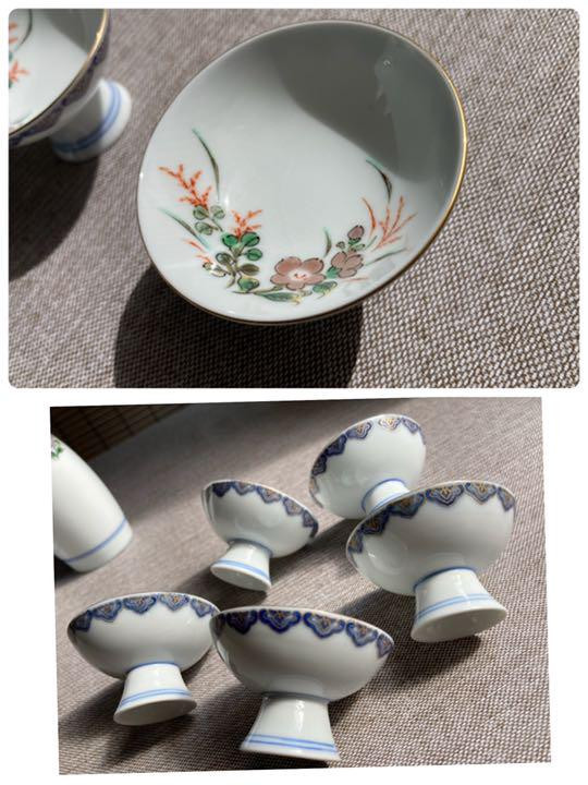 akiko(ΦωΦ*)様　56セット Fukagawa Seiji Sake Set Tokuri x2 Ochoko x5 Japanese