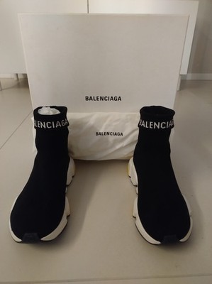 Balenciaga Speed Trainer Sock Sneaker - Schwarz/Gelb/Weiß - Gr. 40 (mit Box