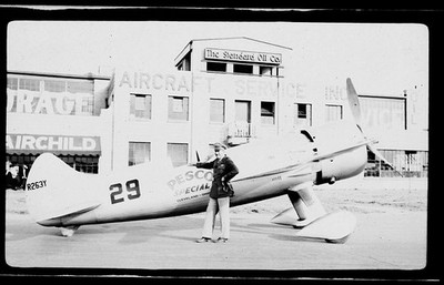 Vintage Photo NEGATIVE Laird-Turner Meteor 14 LTR-14 Pesco Special Roscoe Turner