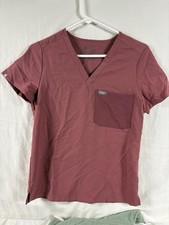 FIGS Catarina One-Pocket Scrub Top Mauve Pink Women's Size XS W23SW1006