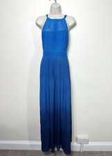 Stunning Hobbs Alexis Blue Ombre Maxi Dress UK 12 RRP £179