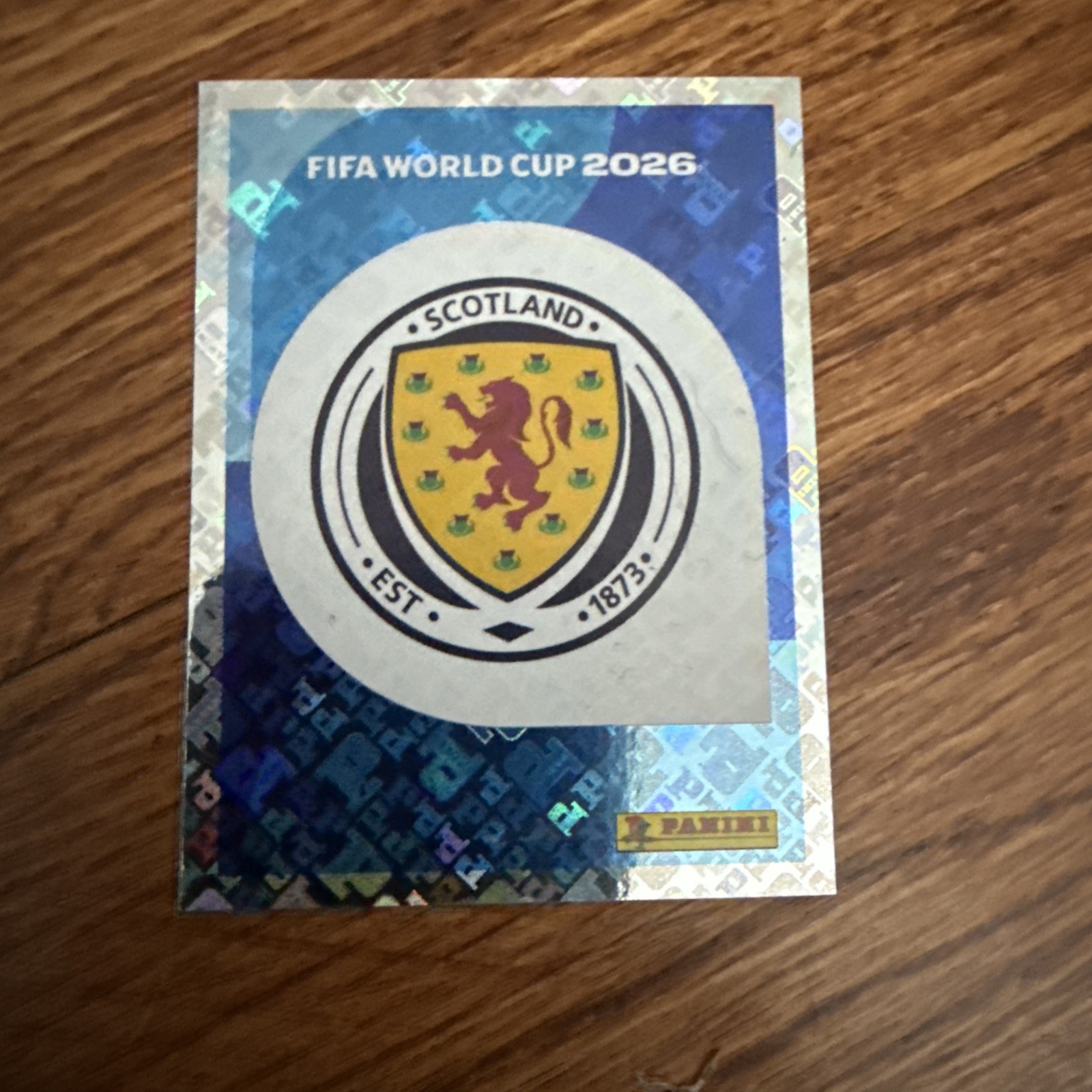 Panini World Cup Sticker #1 Scotland Badge
