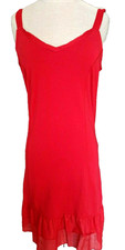 💙 Spaghettiträger Kleid Rot Negligé Rosso Backstage Imi  Gr. -M- passt 36,38,S