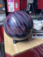USED - Bowling Ball - 15lb Hammer  "ANGER SOLID" - PLUGGED AND RESURFACED