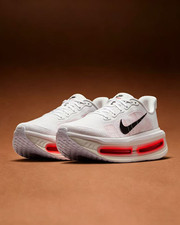 Nike Vomero Premium Mens Road-running Shoes White Crimson Smooth New