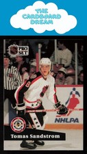 Tomas Sandstrom 1991-92 Pro Set French #287 Los Angeles Kings Hockey Card