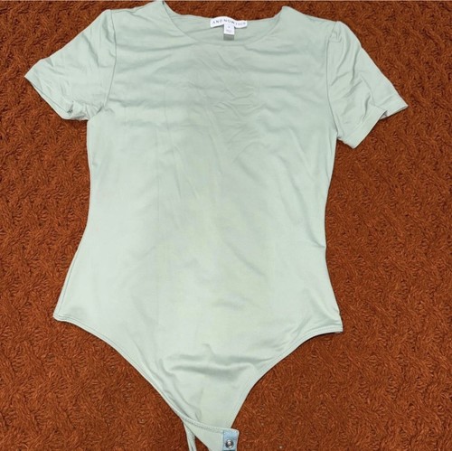 AND NOW THIS Light Green Women's One Piece Bodysuit Size M