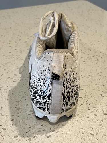 Nike Vapor Edge Shark Football Cleats Men’s SZ 10.5 White Black Molded VPR Cleat - Picture 3 of 17