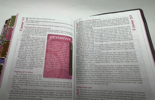 True Images Bible For Teen Girls NIV Hardcover Zondervan Tabs Highlighted Notes - Picture 11 of 12