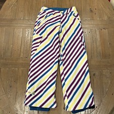 Burton Dry Ride Sugar  Spice Girl's Striped Snow Ski Winter Pants XL Snowboard