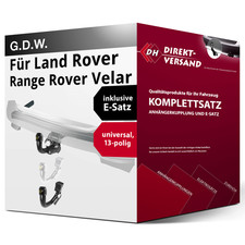 Anhängerkupplung abnehmbar + E-Satz 13pol universell für Range Rover Velar 21-