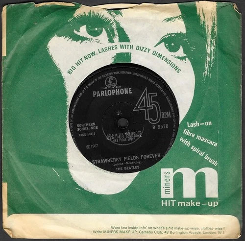 1967  The BEATLES 45 Strawberry Fields Forever/Penny Lane PARLOPHONE R 5570