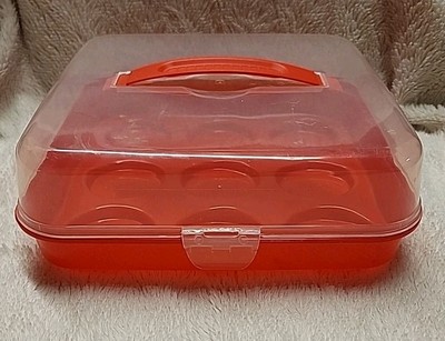 Sure Fresh Cupcake Muffin Carrier Container BPA-FREE Caddy W/ Lid & Handle