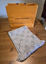 Louis Vuitton Women's Grey Wool Silk Scarf