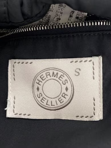 HERMES/Jacket/M/Polyester/BLK/Solid Color// - image 3