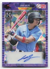 2021 Pro Set Metal Jose Salas Cracked Ice Purple Auto 6/15 Made