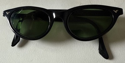 Victory Eyeglasses Frames Cat Eye Black   Retro 5 3/4   1950s Sold 4 Frames Only