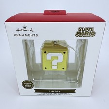 Hallmark Super Mario Question Block Christmas Tree Ornament 2021 New in Box