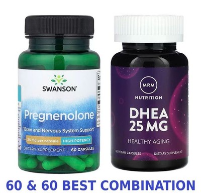 PREGNENOLONE HIGH POTENCY 25mg 60 caps &dhea25, altern mit GESUNDHEIT, KOSTEN...