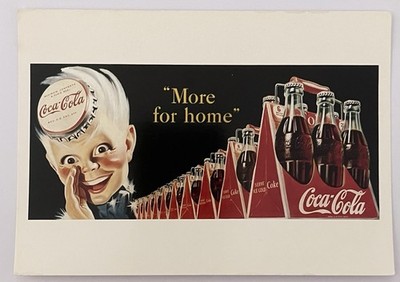 Coca-Cola 1990 Postcard~Repro Of 1949 Painting~Sprite Boy~4 1/4 x 6 . P252