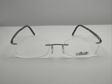 Silhouette 5555 HC 8640 52/19 140 Silver Made Is Austria Rimless Frames 4324