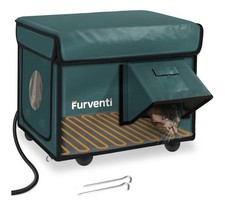 Outdoor Heated Cat House in Winter,Extremely Insulated  Weatherproof,Feral Cat5