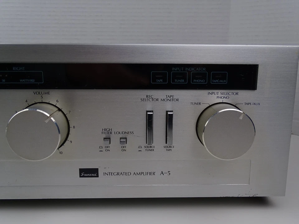 Sansui A-5 Integrated Amplifier Silver - Japan Vintage Tested & Working — 第 2/4 张图片