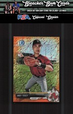 2017 Bowman Chrome BCP185 Andy Yerzy Prospects Orange Shimmer #/25