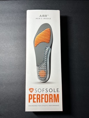 Sof Sole Airr Performance Cushion Full Length Shoe Insoles Men s 11-12.5