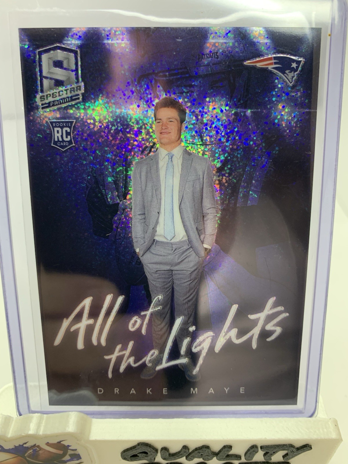 2024 Panini Spectra DRAKE MAYE All of the Lights Rookie Case Hit SSP Patriots