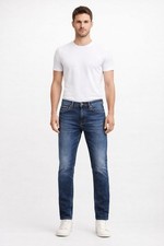 MUSTANG VEGAS Herren Jeans Slim Fit Blau Stretch Medium Waist 1005689