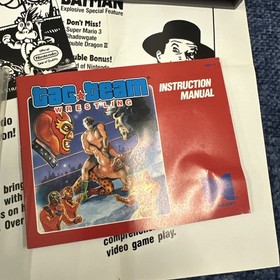 Tag Team Wrestling HANGTAB (Nintendo NES) Complete in Box CIB Bonus Items